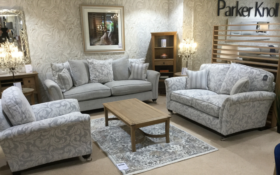Parker Knoll Devonshire
Grand Sofa, 2 Seater Sofa & Chair
 Was £4,623 Now £3,399